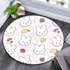 Miffy,Round Area Rug,Carpet Rug for Living Room Bedroom Sofa Playroom Decor,Non-slip Floor Mat