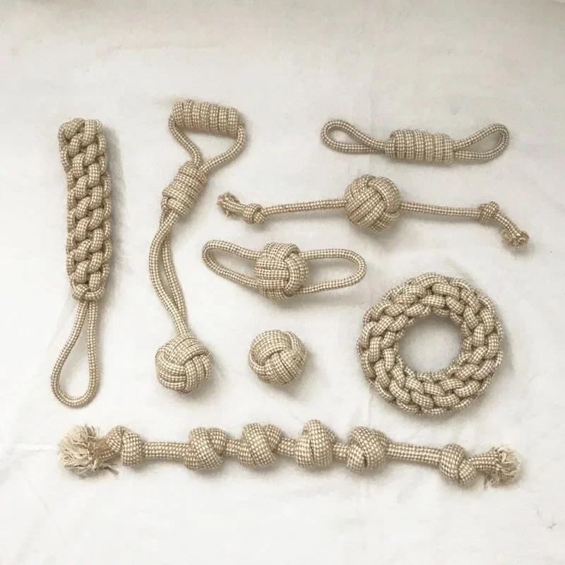 Durable Knotted Rope Toys for Dogs and Cats Interactive Chew Toys for Teeth Cleaning Puppy Teething Chews Aggressive Chewers