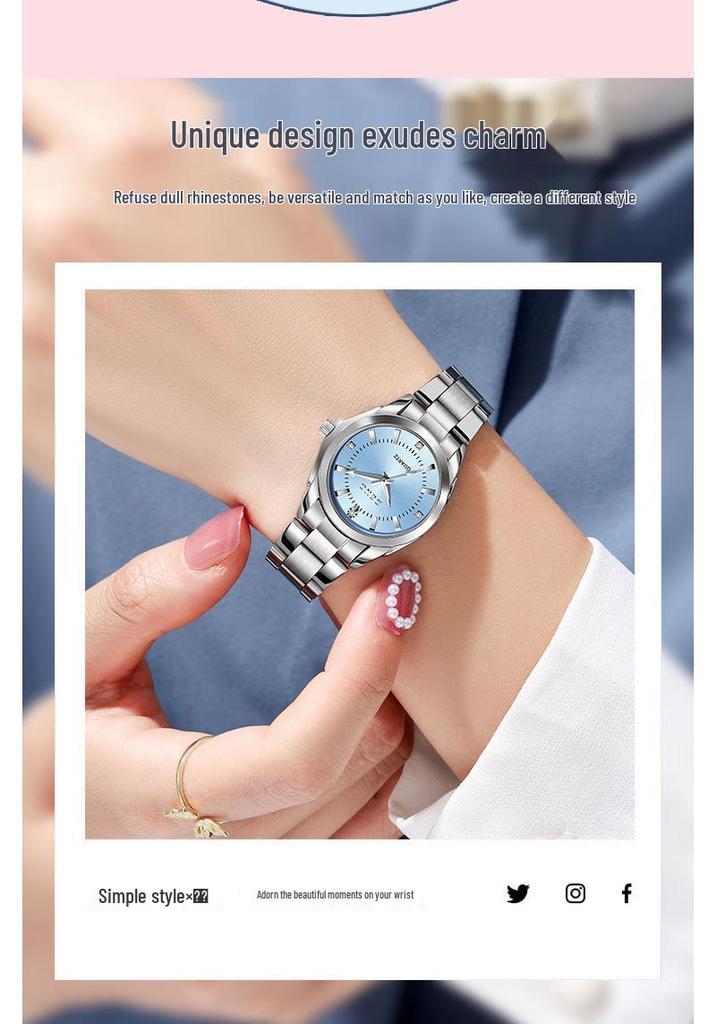 Zuidoost-Azië Dames Quartz Horloge Waterdicht - Populair Stijlvol Studentendesign