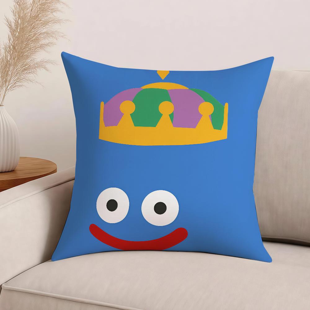Cartoon Slime Dragon Quest Children Pillow Case Office Cushions Suitable For Sofa Car Bedroom Decorative Cushion Cover