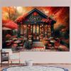 2D plane 1 piece of autumn maple leaf themed store suitable for birthday party decoration and photography