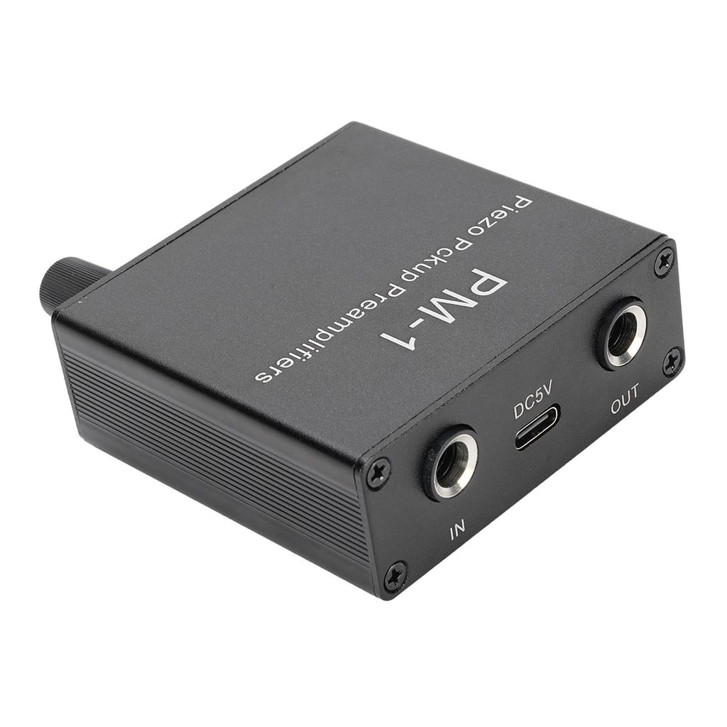 Piezo Pickup Preamp Amplifier Compact Surface Mount Rechargeable Guitar Pickup Preamp with Low Frequ