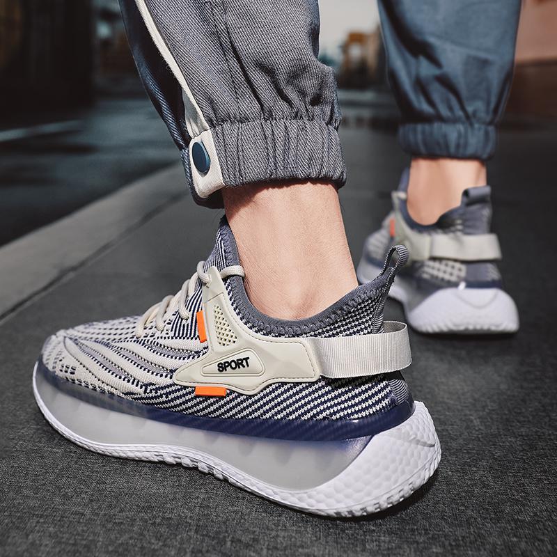 Coconut shoes 22 autumn new fly-woven mesh running shoes trendy breathable popcorn soft-soled travel shoes