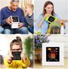 100Pcs DIY Rainbow Color Scratch Art Paper Card Set With Graffiti Stencil Drawing Board Stick Art Painting Educational Toys Gift