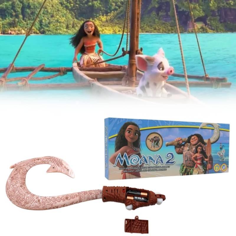 Moana Hook Fish Rod Anime Peripheral Cosplay Prop Toy Model Gift Decoration