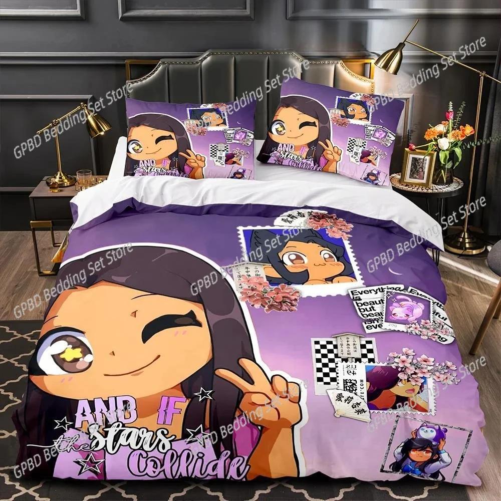 

Comforter 3D Print Aphmau Cartoon 3D Bedding Set Comforter Linen S Home Decor Single Double Twin King Queen Comforter (quilt)-EU Single(135*200cm)3pcs