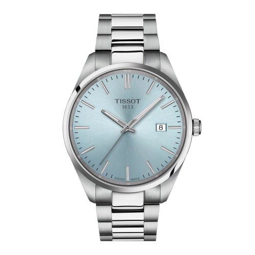 

Чоловічий годинник Tissot PR 100 Quartz 40 мм T1504101135100 з крижано-блакитним циферблатом