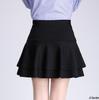 Women's Elastic High Waist Double Layer Square Dance Skirt - A-line with Large Hem and Anti-exposure Design