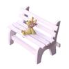Miniature Park Bench Realistic Tiny Wooden Garden Seats for Micro Landscape Dollhouse Fairy Garden Accessory