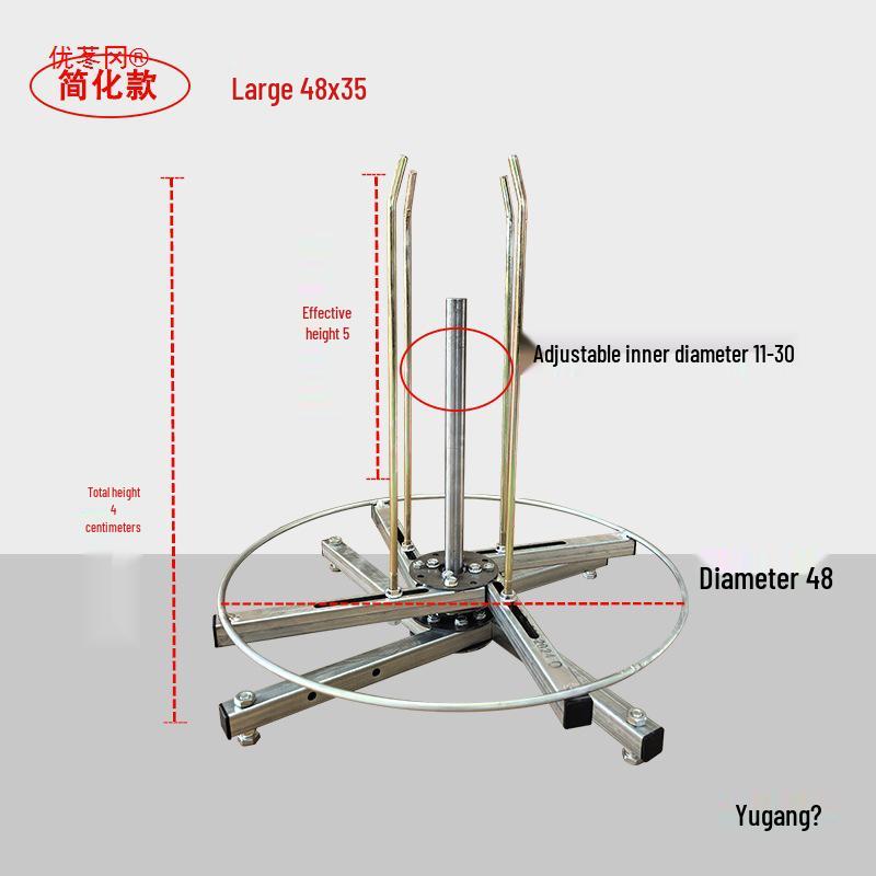 Vertical Wire Reel Stand: Electrician's Wire Payout Rack & Pulling Tool