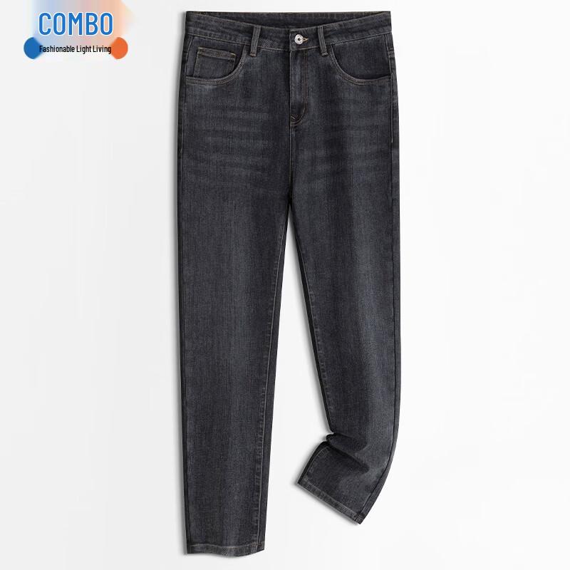 Men s Straight-Leg Elastic Casual Pants 30