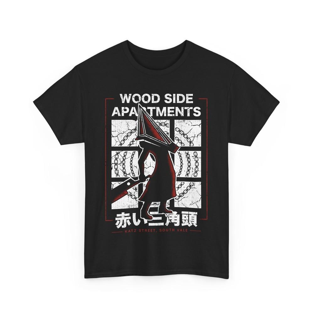 

Wood Side Apartments Monster Unisex T-Shirt. Silent Hill Video Game.Pyramid Head 4XL