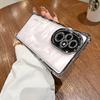 Applicable To vivoX300 Mobile Phone Case, Transparent Electroplated Silicone Y500 Four-corner Airbag Anti-drop Cover 35Y78S19 All-inclusive