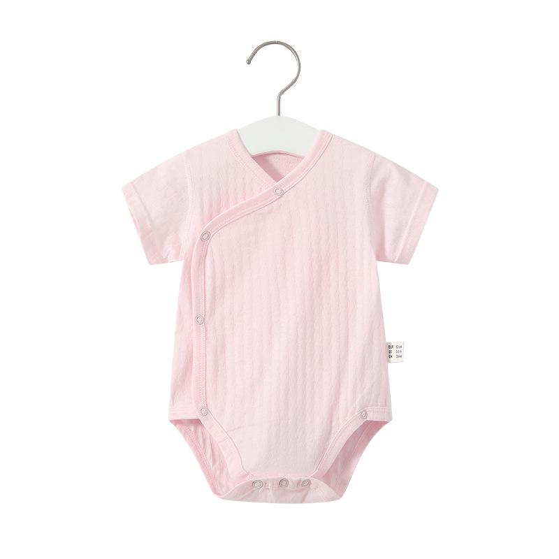 

Solid Color Newborn Short Sleeve Bodysuit & Belly Protector 6 Months/66 cm розовый