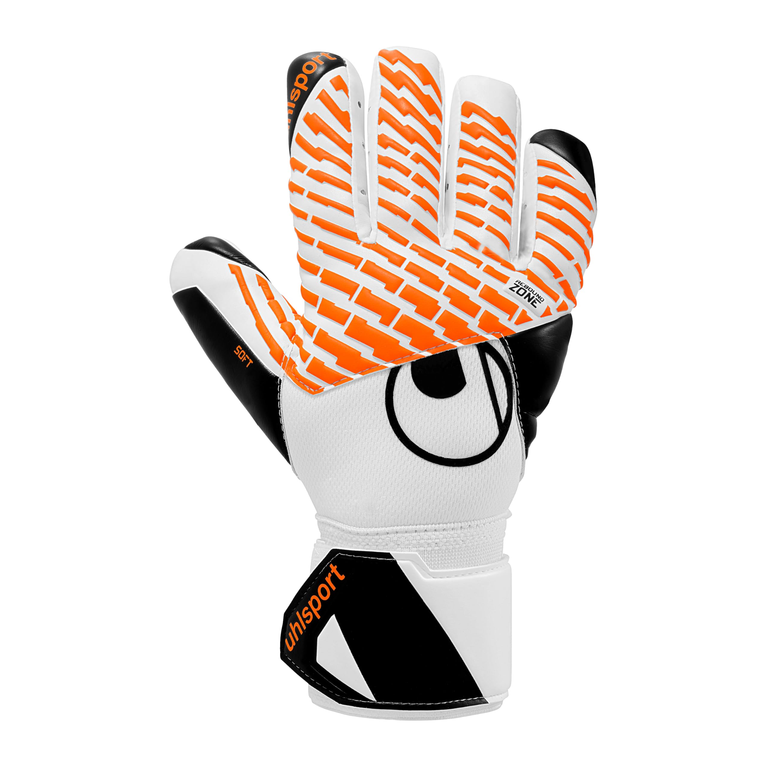 Uhlsport Fang Masine Soft Half Negative Comp Goalkeeper Size GK Goalkeeper Match High Gloves, 6, Gloves, Use, Grip, Soccer, 1011403-01-6