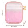 Borsa Trasparente in PVC per Cosmetici da Viaggio Portatile Mini Impermeabile Borsa per Rossetto Cosmetico Grande Apertura con Cerniera Borsa a Mano da Esterno
