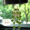 Crochet Hanging Plant for Car,Car Decorations Interior,Plant Strawberry Aesthetic Car Accessories for Women Interior Cute,Car Ornaments Charms for