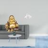 Maitreya Buddha Elephant Sculpture Unique Feng Shui Tabletop Ornament Laughing Animal Statue