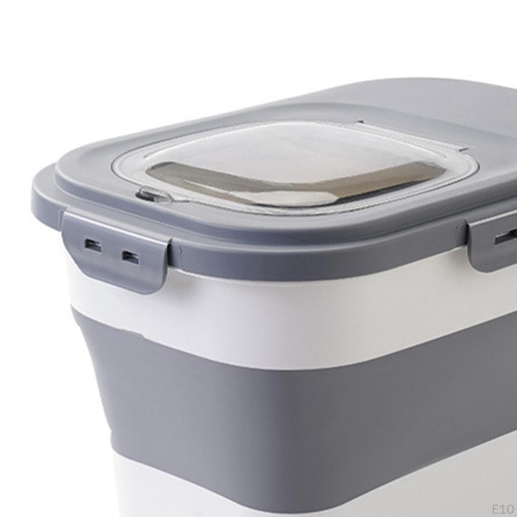 Cat Food Storage Container Box Organizer Large Leakproof Grains Rice