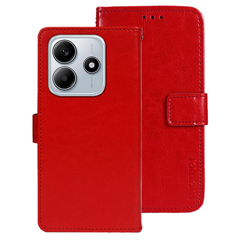 

IDEWEI For Xiaomi Redmi Note 14 5G Stand Case Crazy Horse Texture Leather Phone Cover D