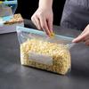 45Pcs/Set Refrigerator Storage Bags Freezer Safe Zipper Seal Bags Leak-proof Airtight Food Bags for Food Meal Prep
