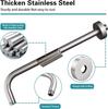 11/16Inch Shower Arms with Flange Stainless Steel Wall-Mounted Shower Head Arm for Fixed Shower Head Bathroom Replacement Parts