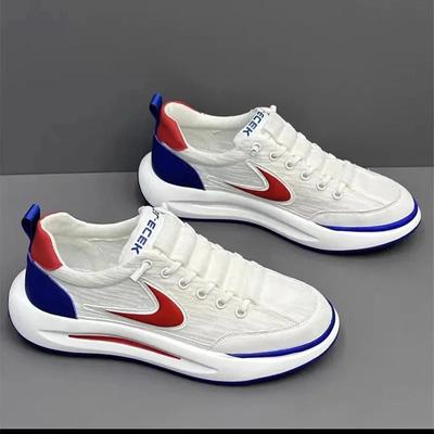 Nowe buty męskie letnie oddychające siateczkowe sportowe i rekreacyjne Forrest Gump Running Student uniwersalne małe białe buty