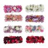 Artificial Rose Flower Row Faux Silk Rose Panel Backdrop DIY Floral Wall Decor for Wedding Arch Reception Ceremony Centerpiece Birthday Party Decor