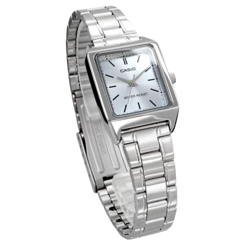 Casio Standard Quartz Women's Watch LTP-V007D-2EUDF Ice Blue Metal Band Overseas Model