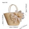 2025 Simple Straw Bag: Women's Pastoral Ins-Style Handbag for Beach Vacations