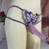 Large Size Sissy Pouch Panties Men Bullet Separation Brief Butterfly Embroidery Transparent Underwear Couple Tranparent Lingerie
