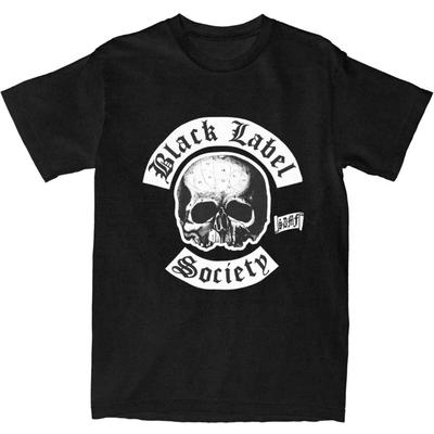 Black Label Society T-Shirt Herren Metal Musik Y2K Lustig Reine Baumwolle T-Shirts Sommer O-Ausschnitt Beliebte T-Shirts Custom DIY Übergröße Tops