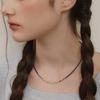 Tatiana (925 Silver) Navy Dazzle Bead Necklace NZ2439