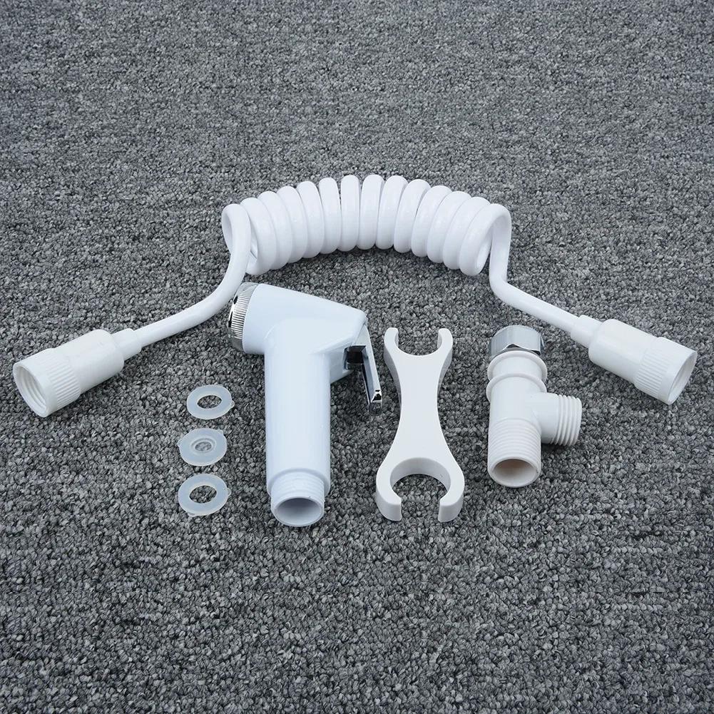 Shower Head Wall Hose Bathroom Plastic Toilet Shattaf Adapter Bidet Bracket Kit Jet Douche Spray Handheld New Home