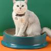 Cat Scratcher Bed with Replaceable Scratching Board Large Round Shape Scratch Resistant   Multifunction Cat Scratcher