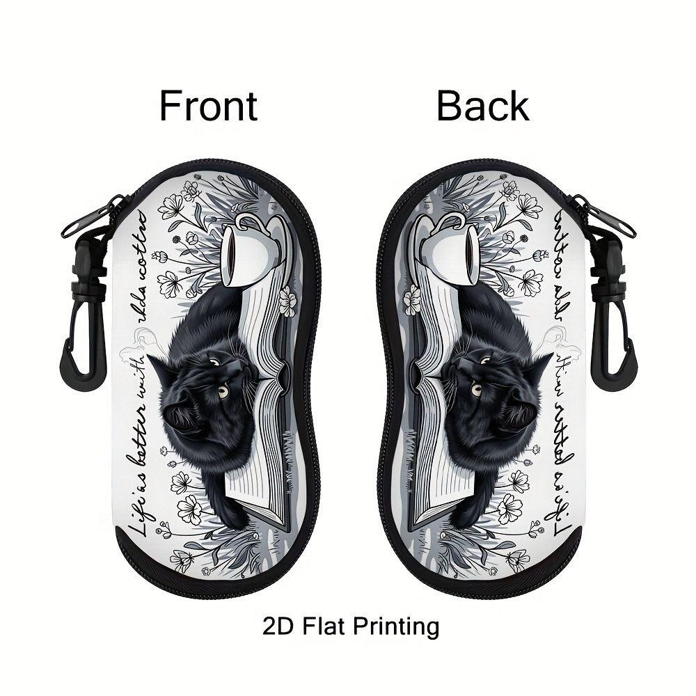 Nylon Zonnebril Opbergtas met Sleutelhanger Zonnebrilhouder Zonnebril Pouch Bril Accessoires