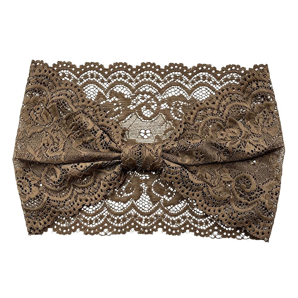 Solid Color Elastic Headband Hollow Out Wide Headbands Fashion Women's Hairband Hair Accessories