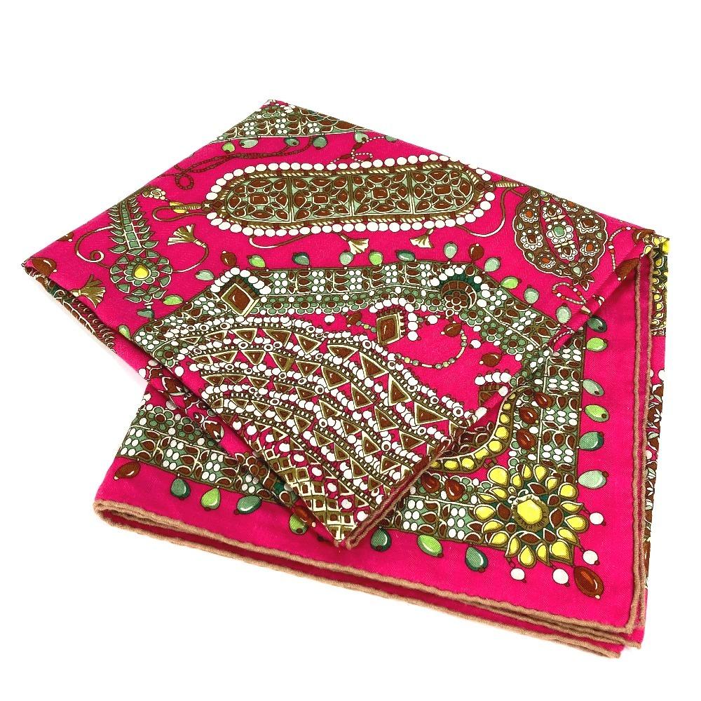 Hermes Maharaja's Jewelry Calle Jean 140 Large Format Shawl Stole / Shawl Scarf