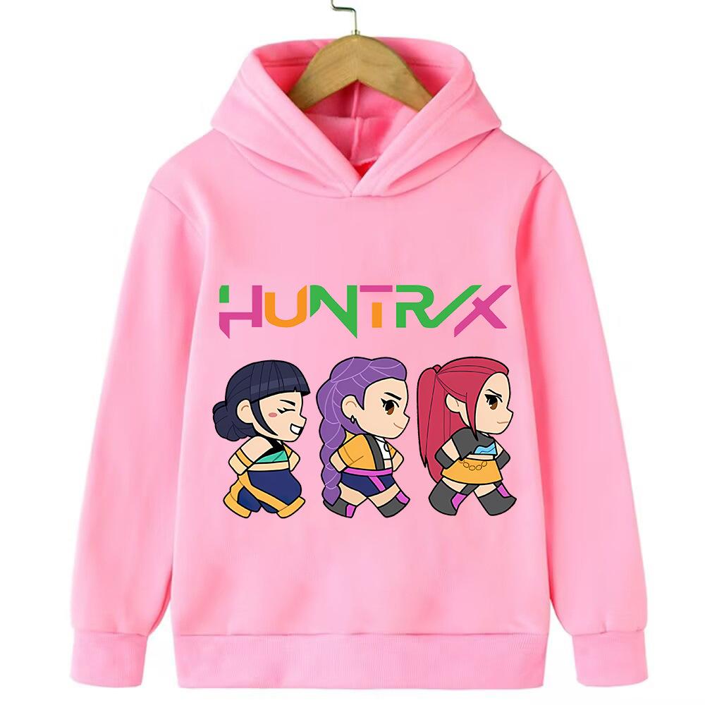 Anime Cartoon Printed Children's Hoodie Fashionable Casual Warm Comfortable Daily Girl Hoodie