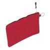 Bolsa de herramientas con cremallera multipropósito de lona impermeable portátil con mosquetón para almacenamiento rojo oscuro
