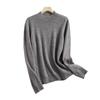 Semi-turtleneck Wool Sweater Women's 0 Solid Color Bottoming Sweater Sweater New Loose Inner Seamless Knitted Top