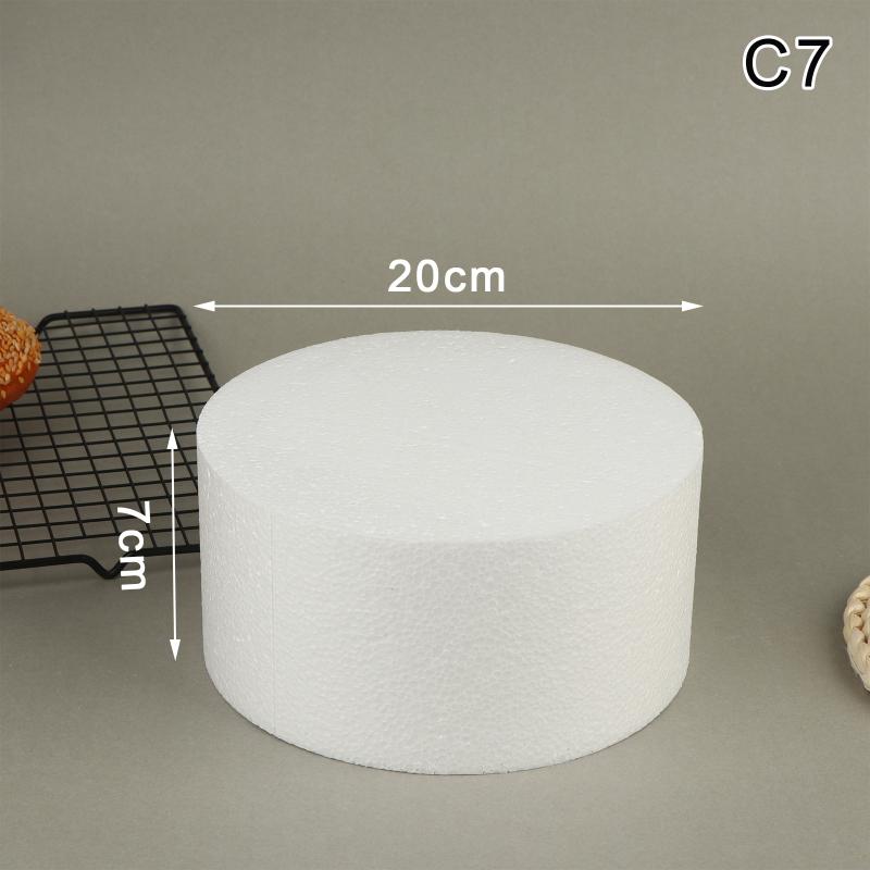 4/6/8/10 Inch Cake Foam Mould Ps Foam Flower Decor Cake Dummy Practice Sugarcraft Model Lightweight Diy Decorations