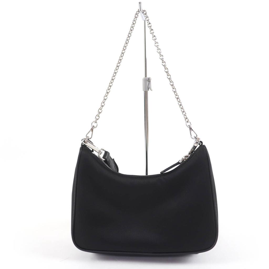 Pristine PRADA Shoulder Bag Re-Edition Triangle Logo 2-Way with Pouch 1BH204 Used