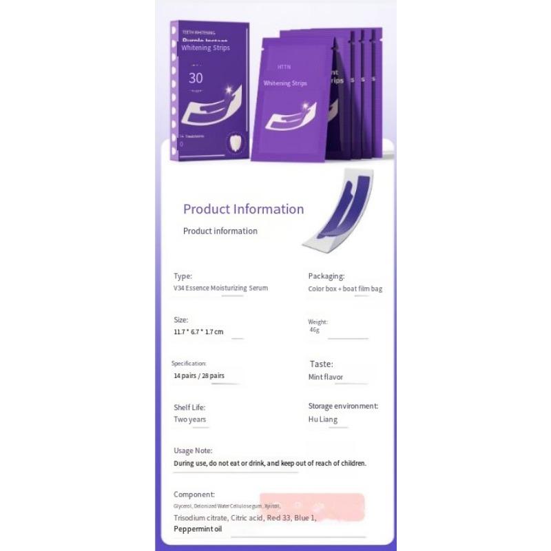 1PACK Toothpaste Instant Brightening V34 Toothpaste Purple Neutralizing Whitening Kit