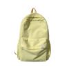 Schoolbag sweet soft sister solid color large capacity student schoolbag 1011 autumn new female college students ins light casual double