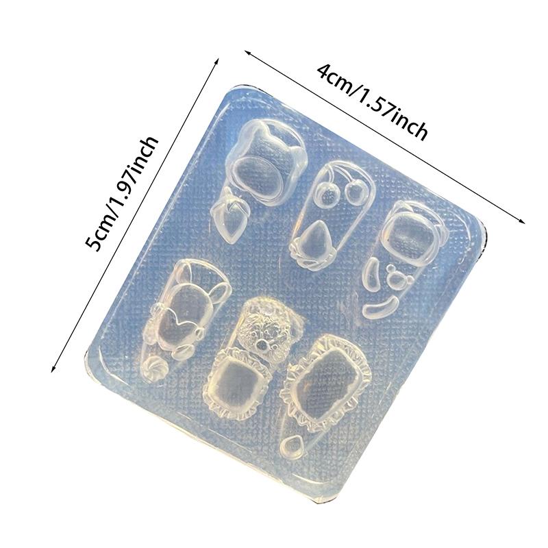 

1 шт. 3D Мультяшный Молд для Нейл-арта Украшения Дизайн Кролик Медведь DIY Силиконовый Модный Маникюрный Молд Декор Аксессуары