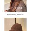 Warm Fisherman Hat for Women In Autumn and Winter, Hepburn Style, Fleece-lined, Octagonal Hat That Makes the Face Look Smaller, Versatile Plush Hat
