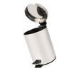 3L Household Stainless Steel Step Pedal Trash Can Dustbin Rubbish Garbage Bin Container