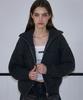 Rosefrantz Two-Way Twist Knit Zip-Up [Charcoal]
