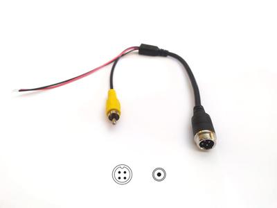 4-Pin Socket Reducer (From the Camera Side) / Rca Chinch (From the Monitor's Side)
